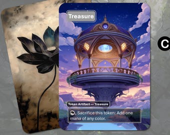Treasure Token MTG (final Fantasy Themed) - Etsy