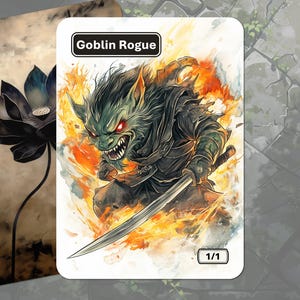 Jeton du voleur gobelin (1/1 noir) MTG