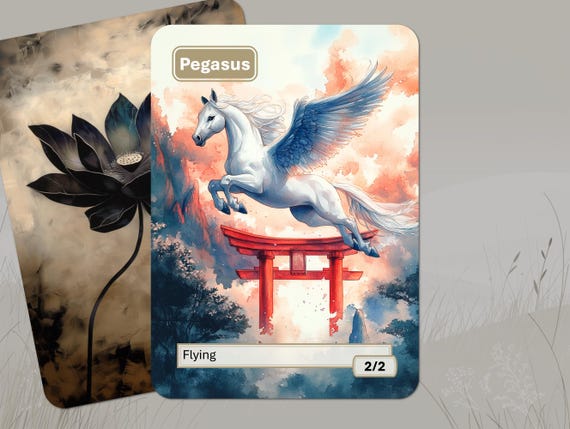 mtg pegasus cards Courser Dominaria (Magic: The Gathering) put this card into your hand as it resolves.) Create a 1/1 white Pegasus creature token with flying. Phyrexian Pegasus