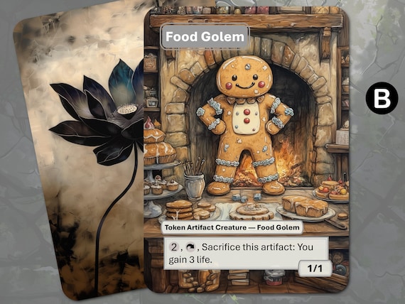 Food Golem Copy Token MTG (for Use With Brenard, Ginger Sculptor) - Etsy Food Golem Copy Token MTG (for Use With Brenard, Ginger Sculptor) - Etsy