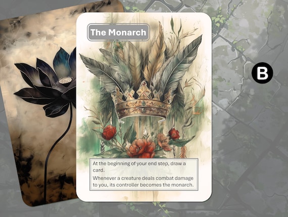 The Monarch Card MTG (magic: the Gathering) Token - Etsy