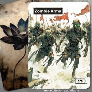 Zombie Armee Token MTG (0/0 Schwarz)