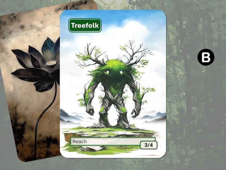 Custom Treefolk Token Treefolk Token (3/4 Reach) MTG - Etsy