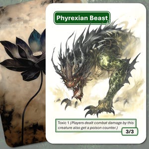 Bestia di Phyrexia (3/3, Tossico 1) Pedina MTG