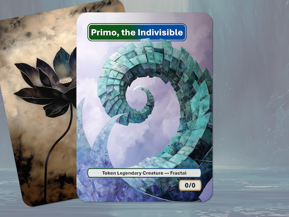 Primo, the Indivisible Token (green-blue Legendary Fractal) MTG - Etsy
