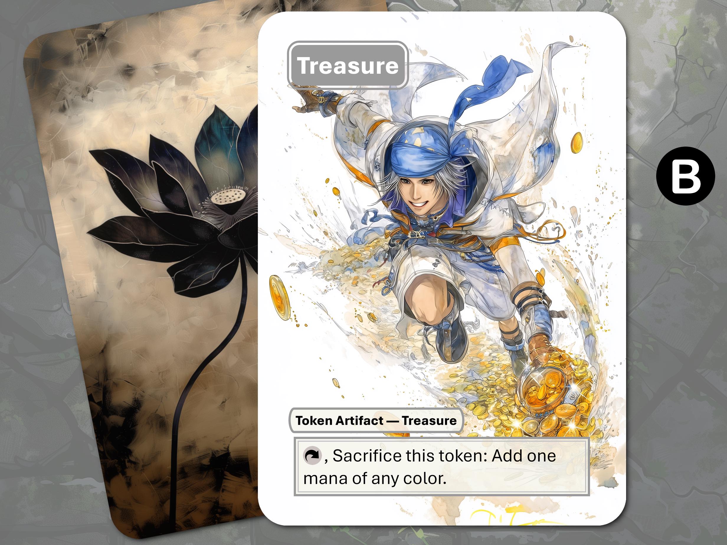 Treasure Token MTG (final Fantasy Themed) - Etsy