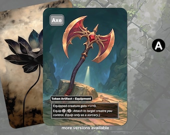 Axe Token MTG (Equipment)
