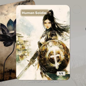 Menschlicher Soldat Token MTG (Magic: the Gathering)