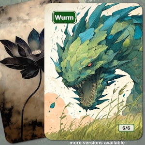Wurm Token MTG (6/6)