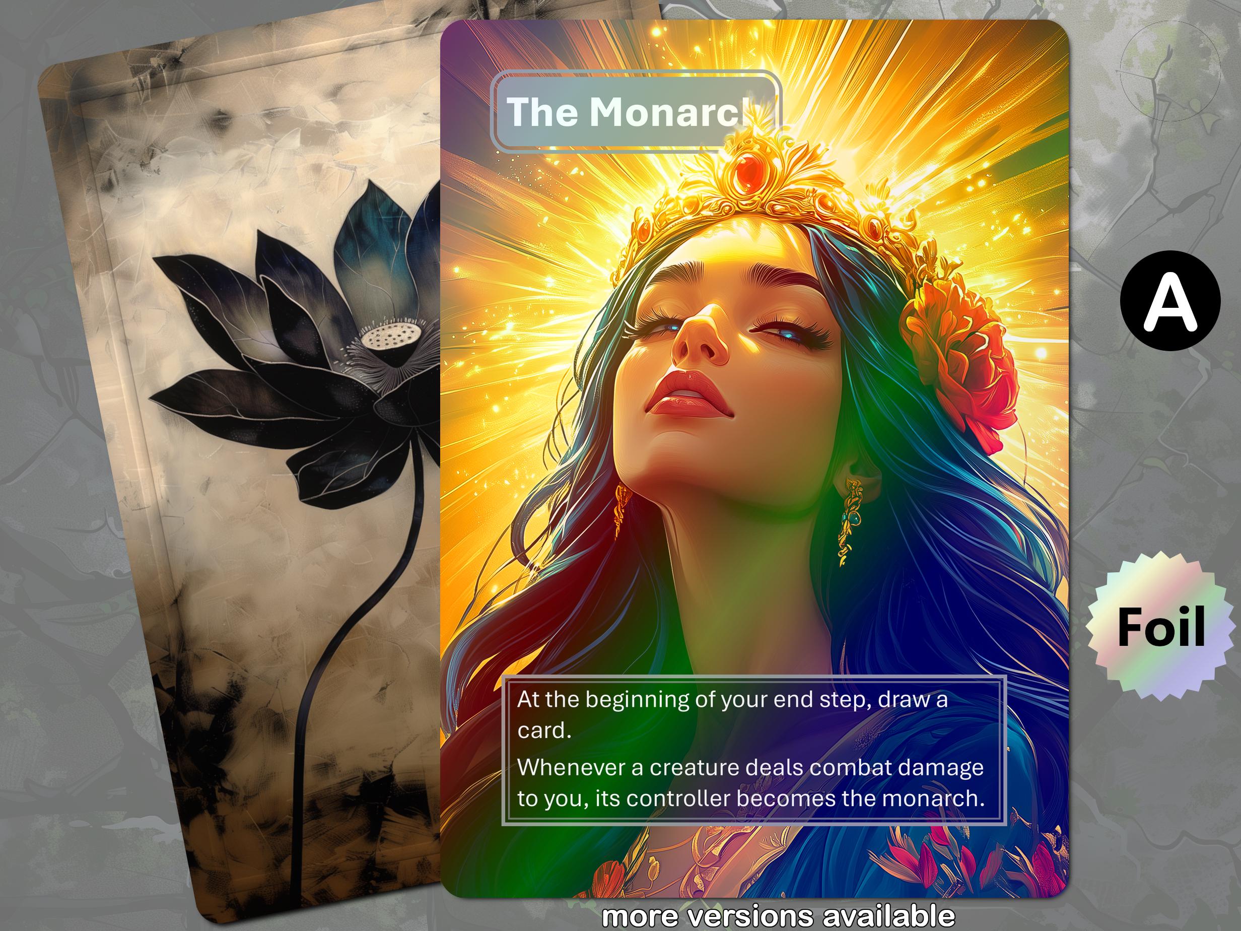 Foil The Monarch Card MTG Token