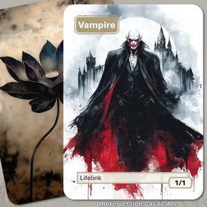 Pedina Vampiro MTG (Bianco 1/1 Legame Vitale)