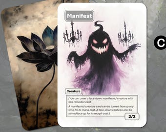 Manifest Token MTG (2/2 Creature Reminder Card) - Etsy