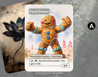 Food Golem Copy Token MTG (for use with Brenard, Ginger Sculptor)