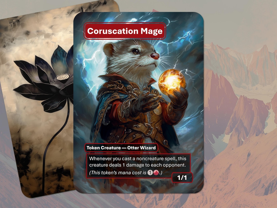 Mage Ripper Token Coruscation Mage Offspring Token MTG (1/1) - Etsy