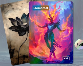 5 4/4 Elemental Tokens for Magic the Gathering - Etsy