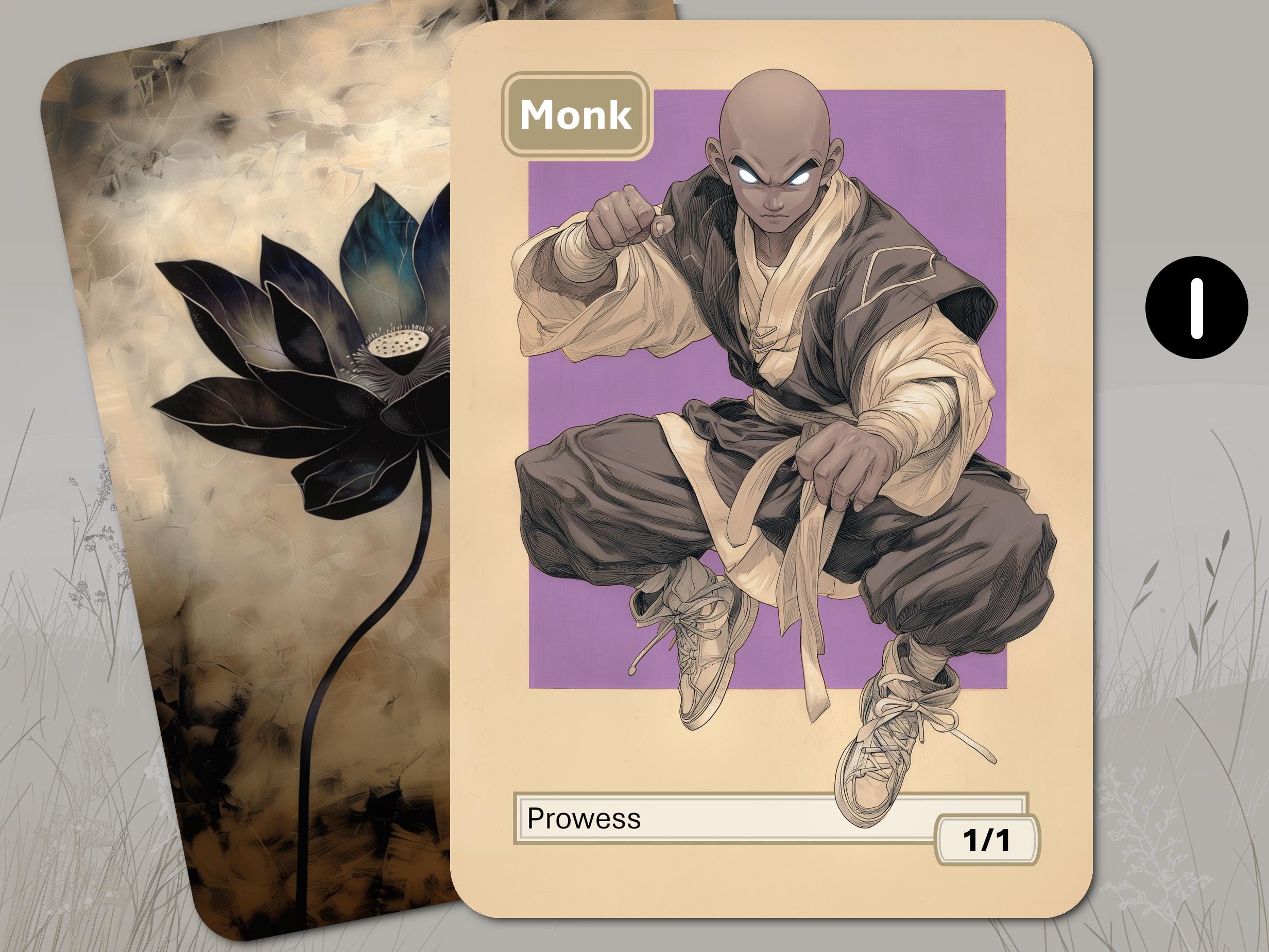 モンクトークン MTG (白 1/1 果敢) - Etsy 日本