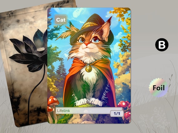 MTG オリジナル猫トークン マジック：ザ・ギャザリング - MTG 猫トークン foil unfinityの通販 by