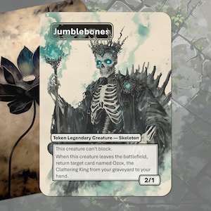 Jumblebones Skeleton Token MTG (2/1 Legendary)