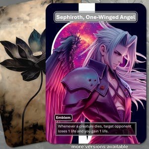 Sephiroth, One-Winged Angel Emblem MTG Token