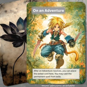 Auf einer Abenteuerkarte MTG Token (Magic: the Gathering)