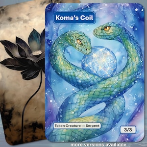 Ficha de bobina de Koma para MTG (3/3)