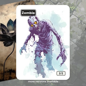 Zombie Token MTG 2/2