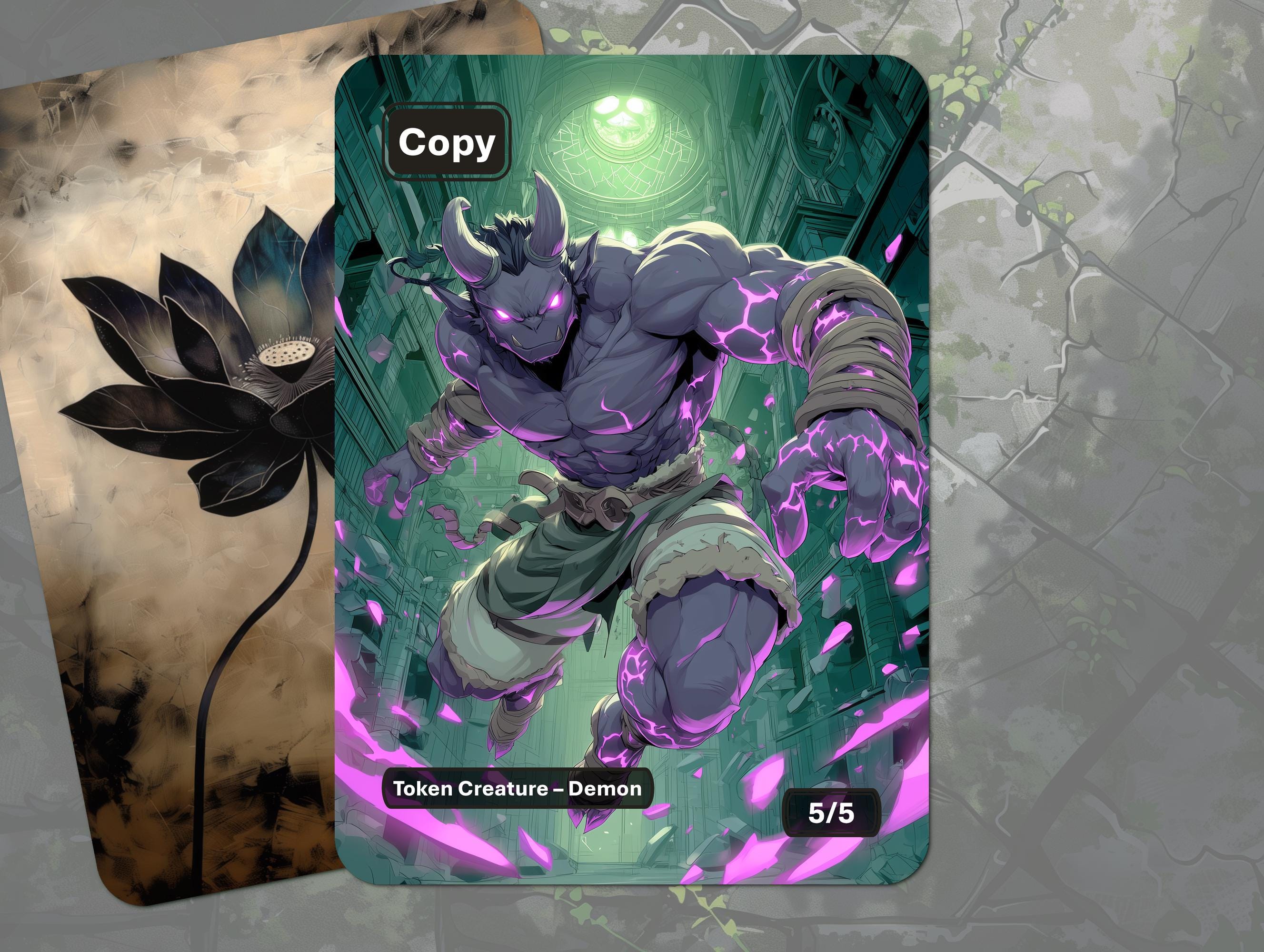 Final Fantasy Mtg Demon Token - Etsy Final Fantasy Mtg Demon Token - Etsy