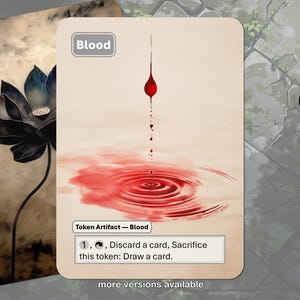 Blood Token MTG (Magic: the Gathering)
