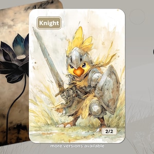 Knight Token MTG (2/2)
