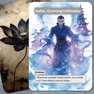 Kaito, schlauer Infiltrator Emblem MTG Token