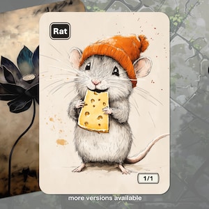 Rat Token MTG (Magic: the Gathering)