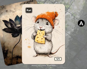 Rat Token MTG (Magic: the Gathering)