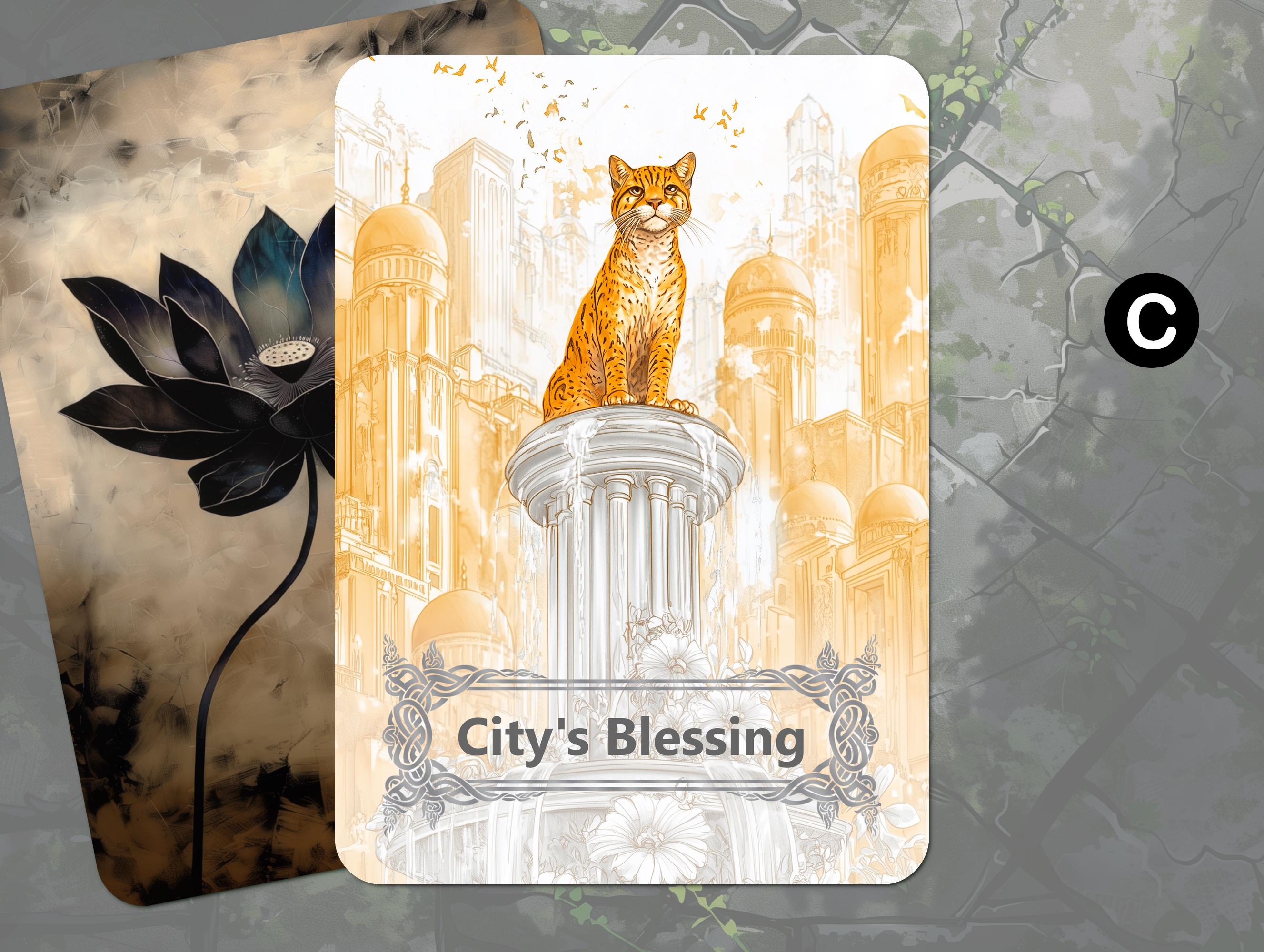 mtg city's blessing cards City's Blessing Token (02) // Elemental Token (02) [02] [Friday Night Magic  2018] [Foil] – Face to Face Games main image 1
