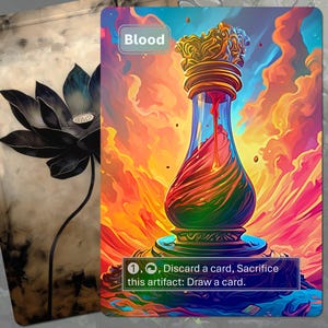 Foil Blood Token MTG