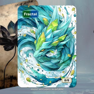 Fractal (Green-Blue 0/0) Token MTG