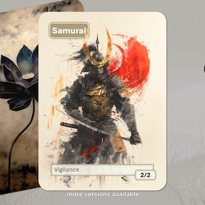 Samurai Token MTG (Double Strike or Vigilance)