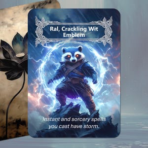 Ral, emblema de ingenio chispeante de MTG