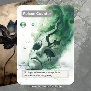 Poison Counter Card MTG (Magic: the Gathering) Token