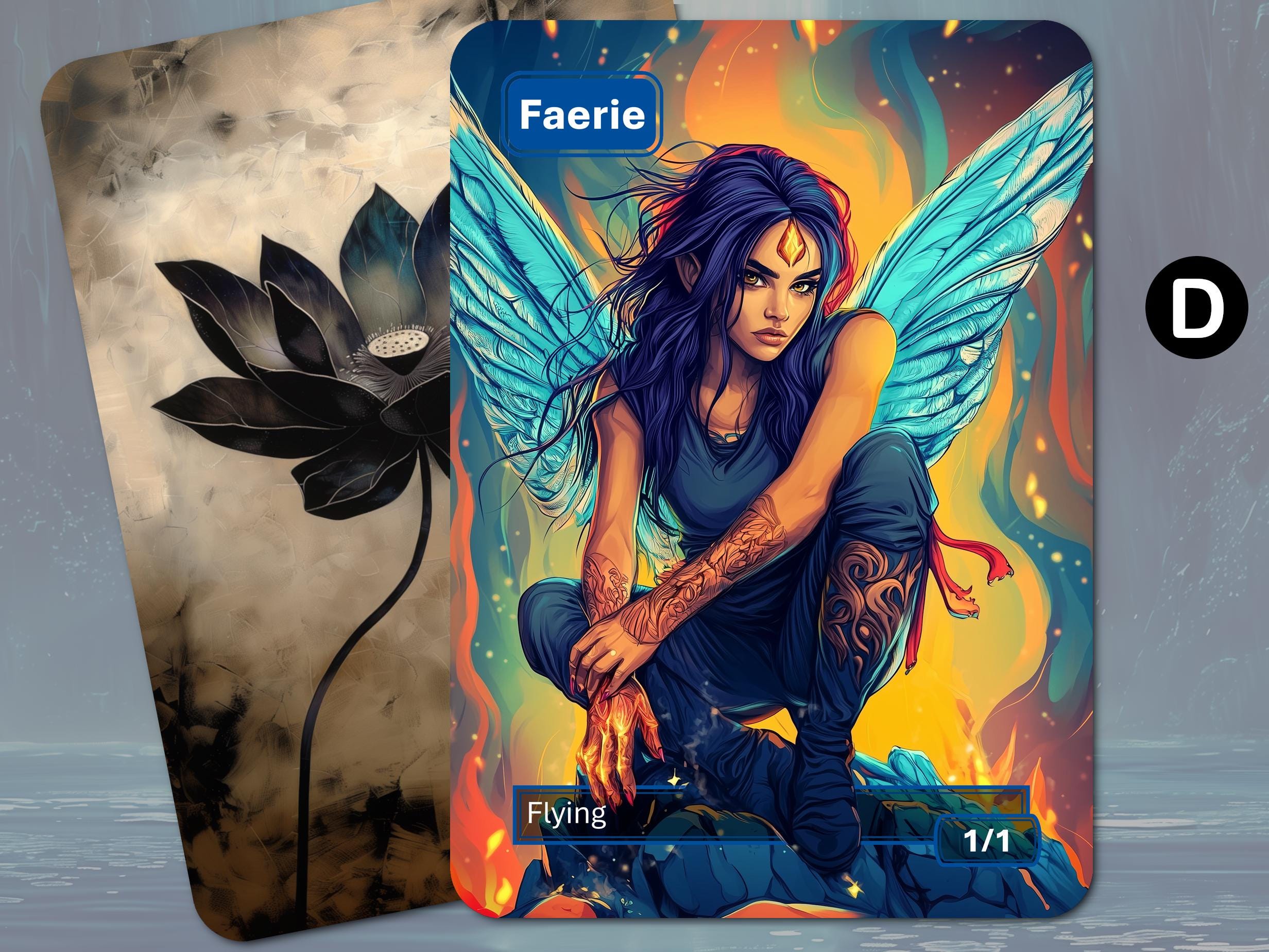 1/1？ FAIRY(フェアリー) FANTASY MODELS SERIES Faerie Token (1/1 - Flying) by Matt Stawicki - Original