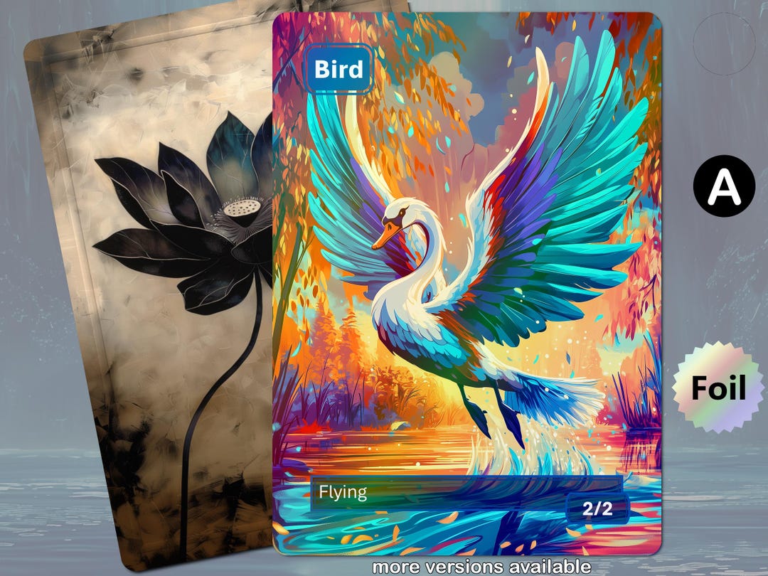 フォイル 鳥トークン MTG (2/2 青) - Etsy 日本