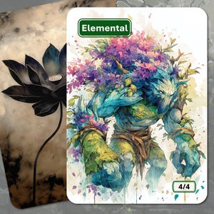 Elemental Token (4/4 Green) MTG