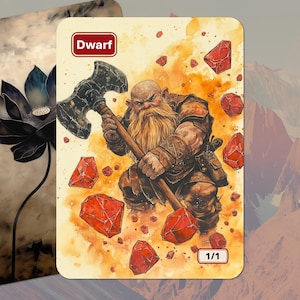 Dwarf Token MTG (1/1)