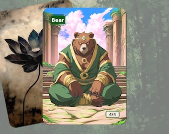 Bear Token (4/4 Green) MTG