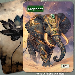 Ficha de elefante MTG (3/3)
