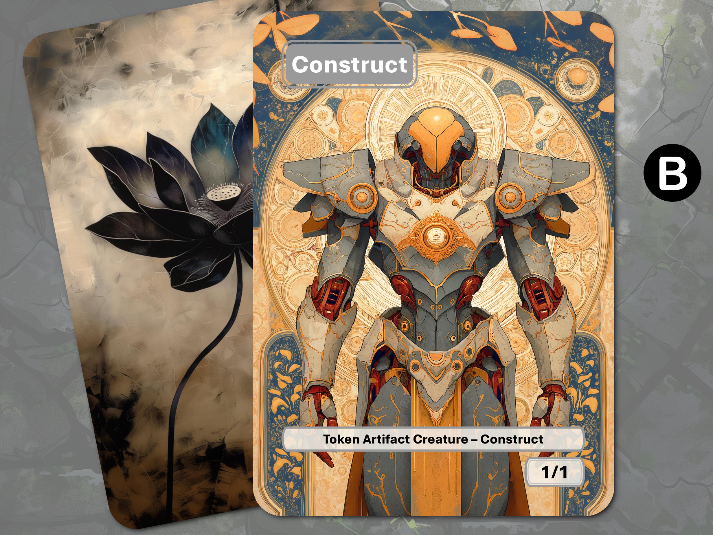 構築トークン（1/1 アーティファクト・クリーチャー）MTG - Etsy 日本
