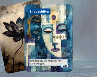 2x Shapeshifter 3/2 Retro Foil MTG Token - Alfie's Adventure by