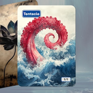 Tentakel-Token MTG (Blau 1/1)