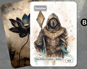 兵士トークン MTG (1/1 アーティファクト・クリーチャー) - Etsy 日本