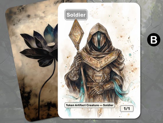 Soldier Token MTG (1/1 Artifact Creature) - Etsy Soldier Token MTG (1/1 Artifact Creature) - Etsy