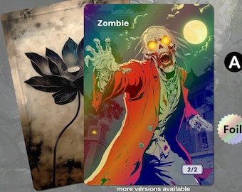 Foil Zombie Token MTG (2/2)
